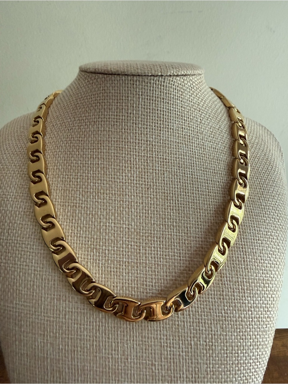 Salvatore Ferragamo Gold-Tone Link Necklace